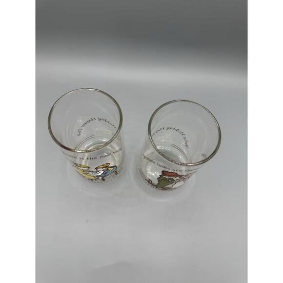 Vintage Holly Hobbie Coca-Cola Glasses Set of 2 ~ Limited Edition Happy Talk 70s - Picture 4 of 7
